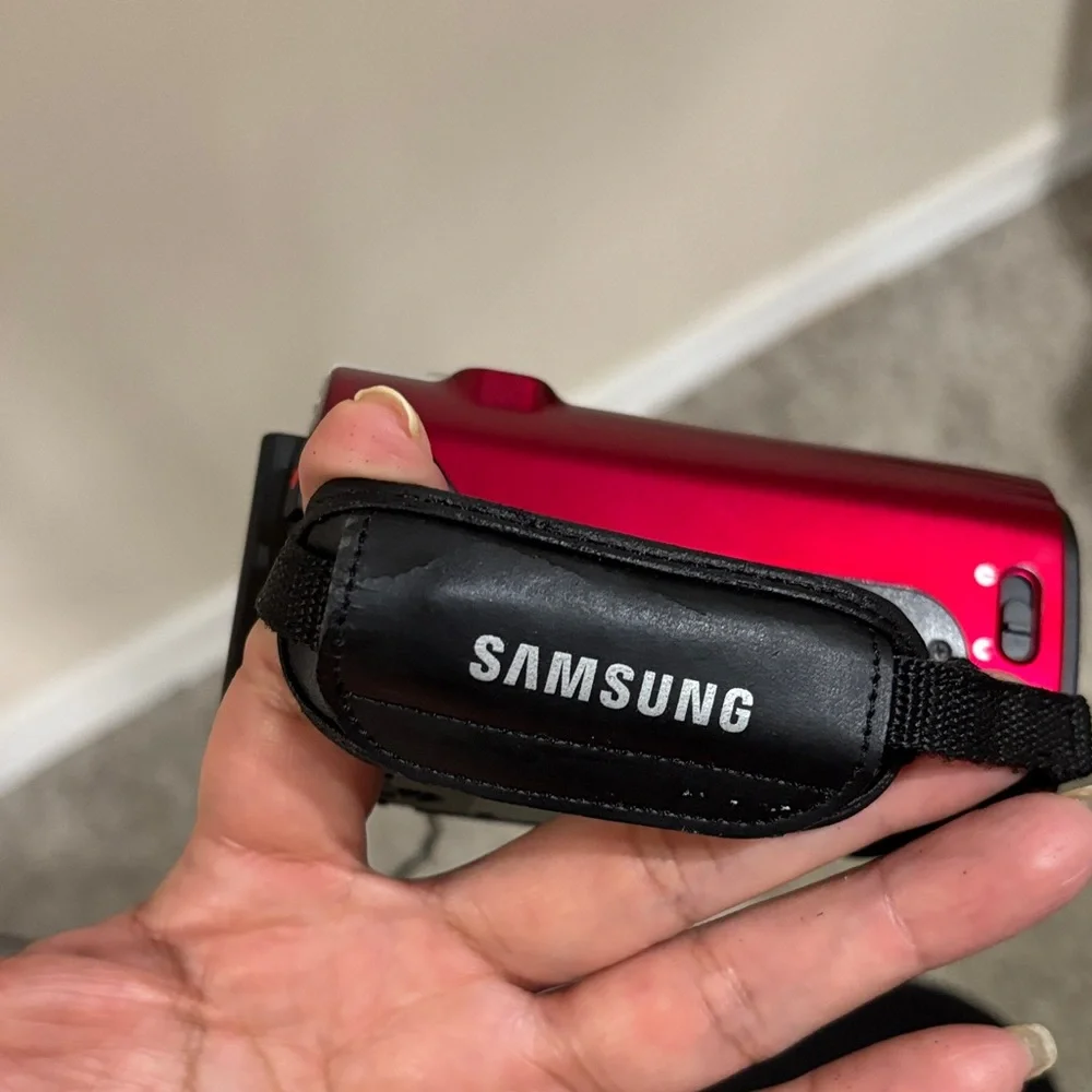 Samsung Black and Red Video Camcorder